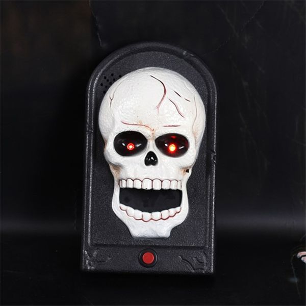 

halloween decoration prop ghost doorbell decor with scary sound and light up terror scary haunted house decoration party supplies jk1909ph
