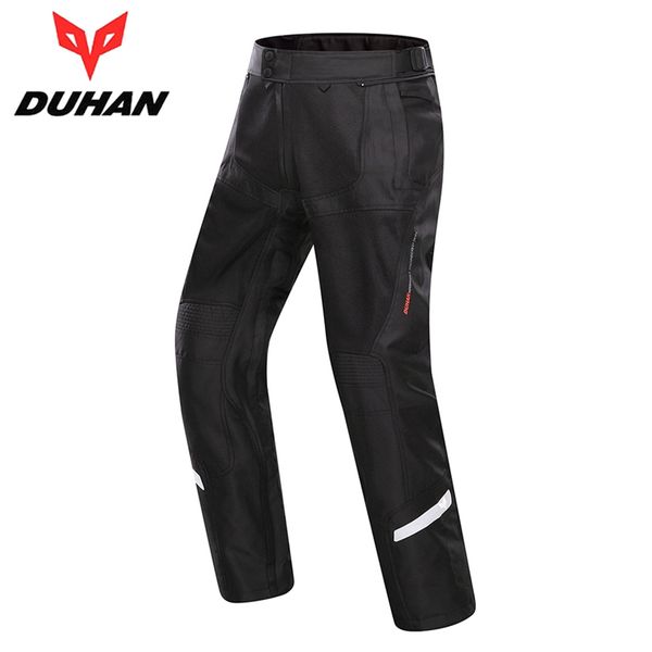 

1pcs duhan mesh summer textile knee pads long trouser breathable fabric off-road pants motorbike motorcycle pants, Black;blue