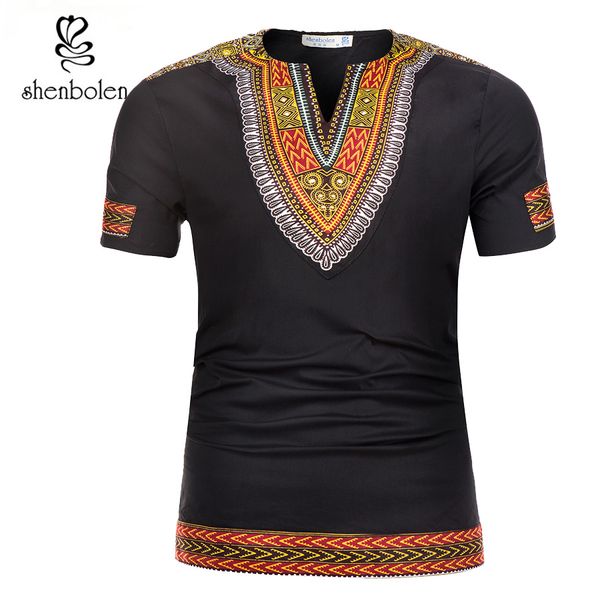 

african blouse for men dashiki fashion traditional clothing african men clothes print shirt dashiki clothes plus size, Red