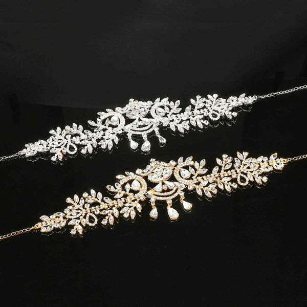 

1pc vintage bridal headwear plated rhinestone crystal teardrop hair accessories fashion wedding bridal jewelry headpiece, Golden;white