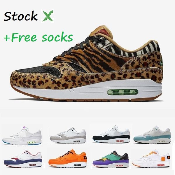 

stock x designer 1 dlx fashion air shoes 87 max men wave runner women black white grey training max chaussures sneakers