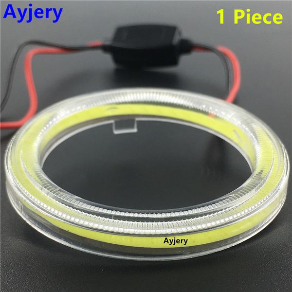 

ayjery 1 piece cob angel eye auto halo rings 60mm 70mm 80mm 90mm 100mm 110mm 120mm headlight angel eyes motorcycle 12v 24v mixed