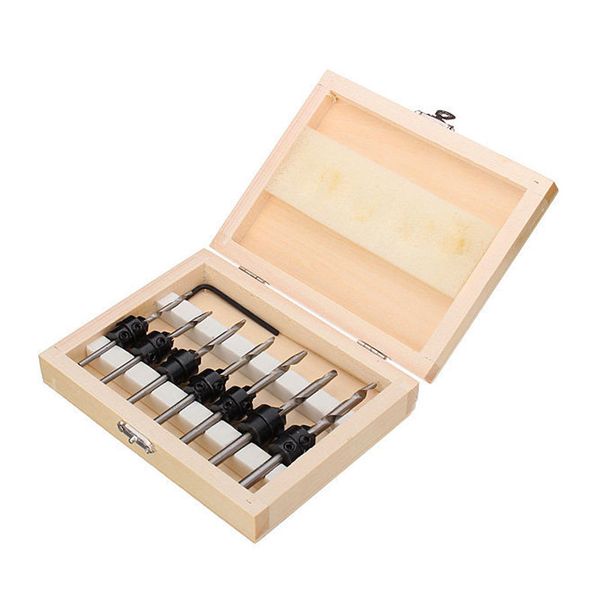 

binoax 22pc tapered drill & countersink bit screw set wood pilot hole for wood