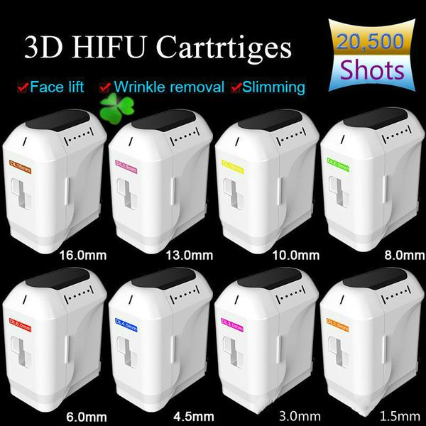 

2020 новые продать 20500+ shots 3d hifu лица для тела дополнительные 8 картриджи с 1-11 линии hifu картриджи для подъема кожи машина