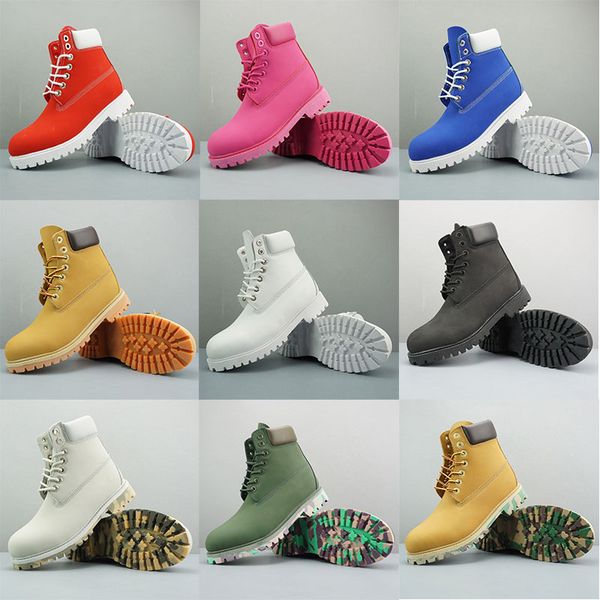 

brand designer boots for men womens girls triple black white red camo leather cowboy winter boots platform ladies mens snow boot size 36-45