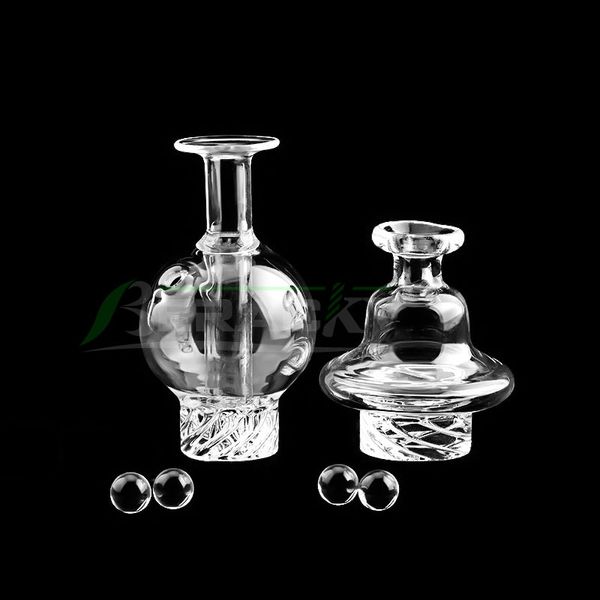 Beracky Glass OVNI giratório de bolha giratória de carboidrato com tampas de carboidratos de pérolas de quartzo de 6 mm DAB TERP para chanfrosos de branqueado de quartzo banger banger bongs de vidro