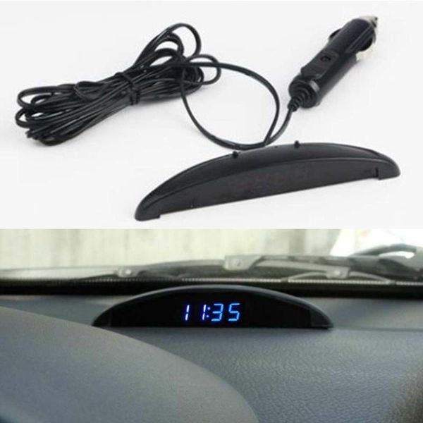 

запчасти для автомобилей часы замены универсальной 3 в 1 12v современных часов синих светодиодов