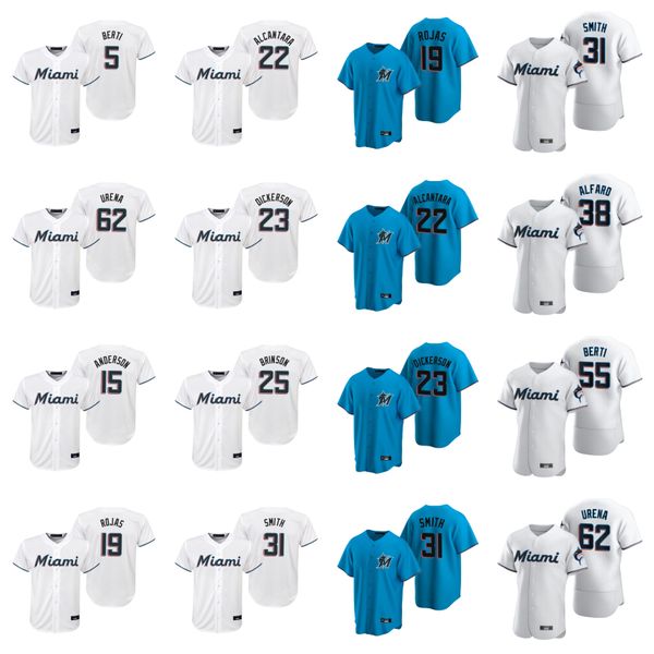 

yimi garcia jersey elieser hernandez brandon kintzler pablo lopez nick neidert sterling sharp 31 caleb smith baseball jersey custom stitched, Blue;black