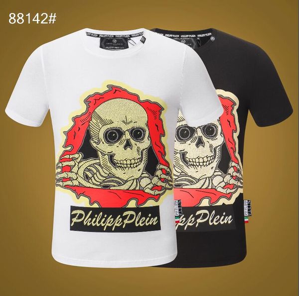 

2019 trendy summer fashion designers men's shirt t-shirt letter embroidery t-shirt men's brand short sleeve t-shirt blouse-023, White