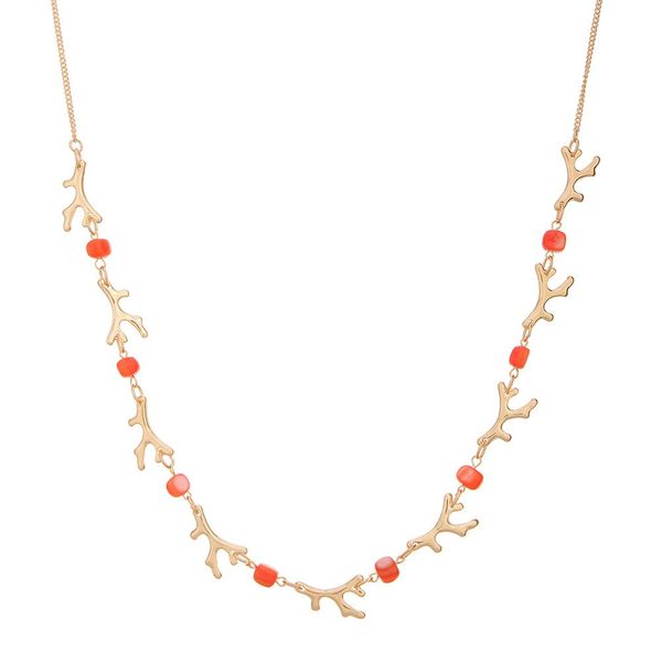 

16060 coral modeling necklace fashion decoration women gift preresent, Silver