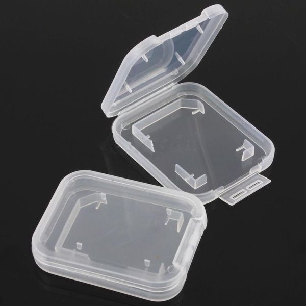 

memory card case transparent sd memory-card boxes plastic storage retail package boxt-flash tf-card packing storage cases