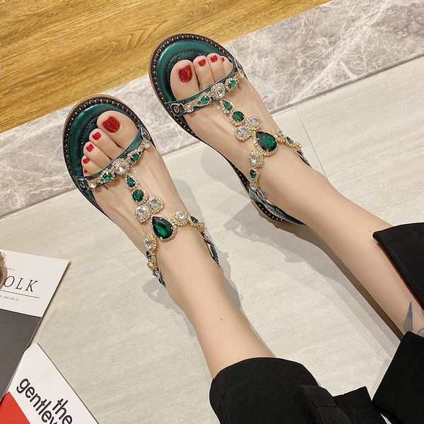 

clear heels female sandal 2020 summer comfort shoes for women low sandals woman leather ladies women's comfort block low-heeled, Black