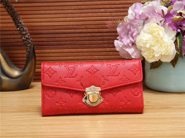 

New fa hion women wallet pur e leather men wallet long zipper wallet card holder