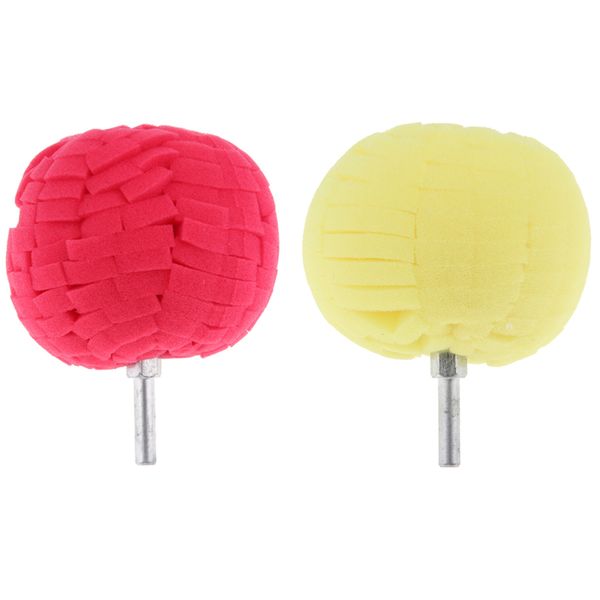 

set of 2 3 inch/80 mm sponge buffing balls, foam polishing pad kit for car sanding, polishing and waxing