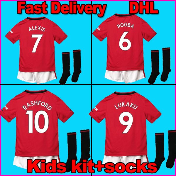 

New 19 20 man POGBA camisas de LINGARD manchester soccer united jerseys kids utd 2019 2020 martial RASHFORD football kit MARTIAL FRED shirts