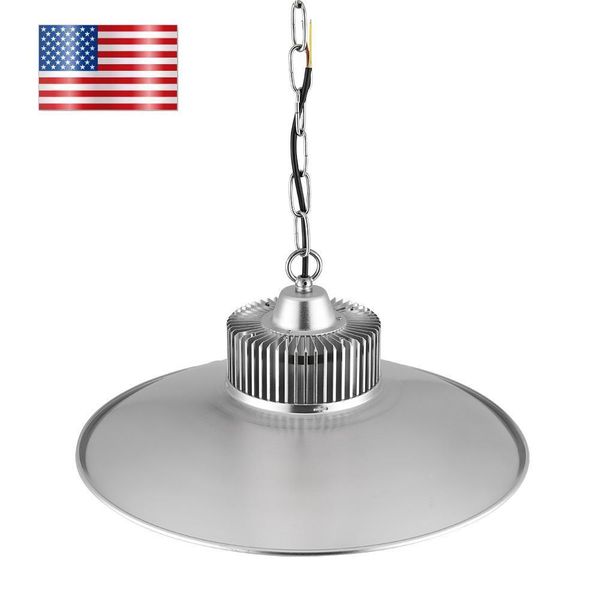 

Bright Led UFO Lights 150W Mining Lamp StraW Hat E27 Energy Saving Light Bulb Silver Straw Hat Chandelier Industrial Style Iron Chain L