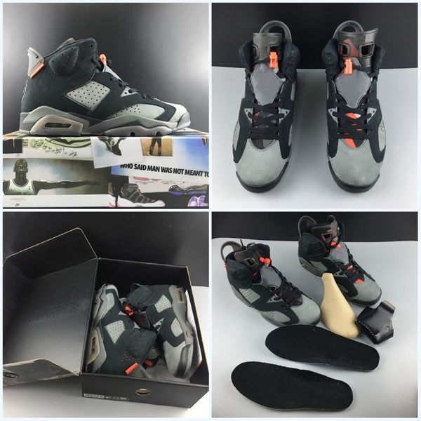 

Newest PSG X 6s Basketball Shoes Original Paris Grey Suede Sneakers Athletic Trainer Sports shoes Size40-47.5