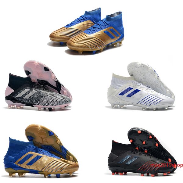 

2019 predator 19 19.1 fg pp paul pogba 6s 6th anniversary golden mens shoes 19 x cleats boots size 39-45