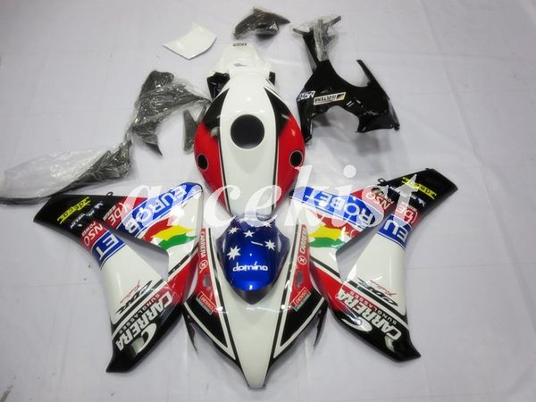 

4 подарки новый abs мотоцикл обтекатели комплект подходит для honda cbr1000rr 2009 2010 2008 2011 08 09 10 11 cbr1000 набора тело белого кра