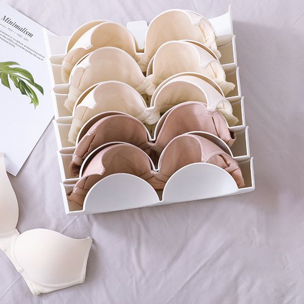 

3pcs pp storage box anti deformation placing bra fitting underwear wardrobe closet saving spacer drawer organizer