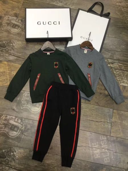 

2019 новый высококачественный детский с длинными рукавами из двух частей костюм190807 # 04, White