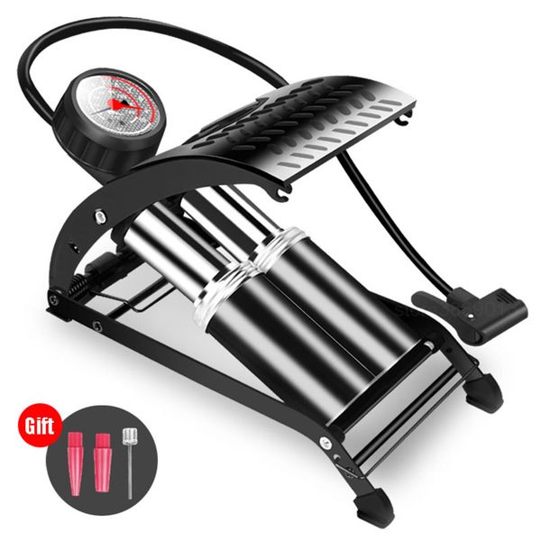 

mountain bike foot air pump portable high-pressure steel inflator pump for bicycle motorcycle car tire mtb cycling accessories