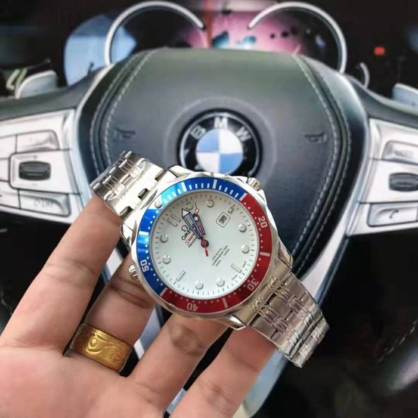 

luxury classic men's designer watch high end ceramic frame stainless steel with automatic calendar sport sapphire men's watch jaso, Slivery;brown