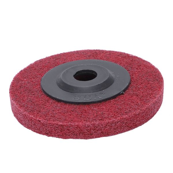 

100mmx16mmx12mm nylon polishing wheel red for angle grinder red black