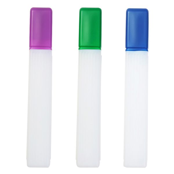 

3 pcstransparent plastic bottle case sewing knitting needles pin container