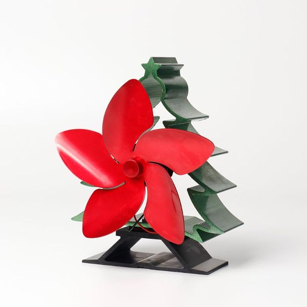

5 blades christmas tree powered stove fan aluminium silent eco-friendly for wood log burner fireplace ecofan