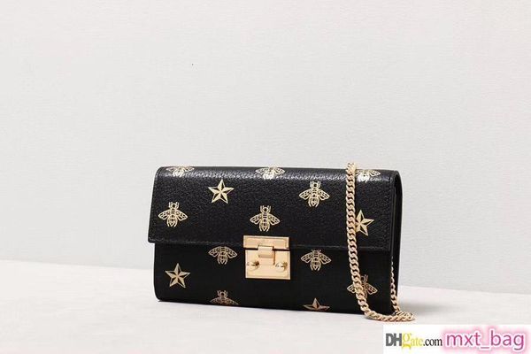 

new fashion designer women flap handbags single golden chain shoulder bag samll bee cross body handbags leather wallet purse clutch 19cm