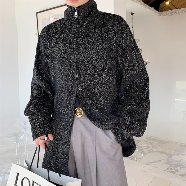 

male women fashion coat outerwear autumn winter men vintage streetwear hip hop loose casual cardigan jacket, Black;brown