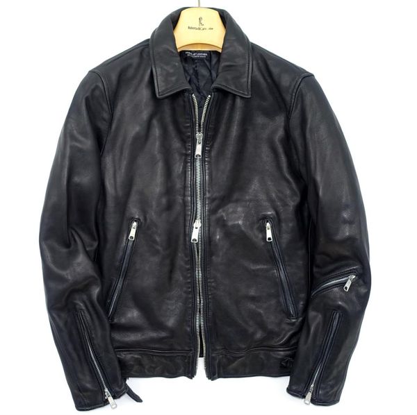 

новый пакистан масло воск sheep skin wash fold истинная кожа мужчин хлопок, Black