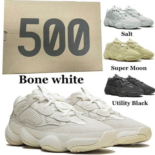 

bone white 500 kanye west mens trainers utility black super moon blush salt pink women sneakers outdoor shoes
