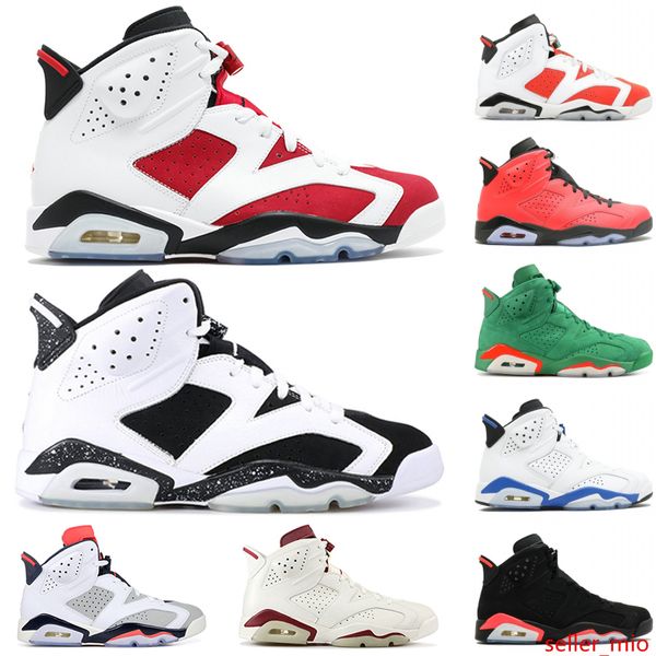 

6 6s men basketball shoes oreo black cat gatorade tinker hatfield maroon luxury designer sneakers vi sport women shoes 5-13