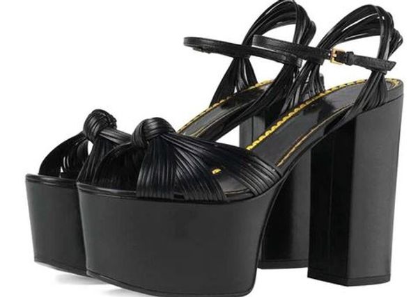 

yeeloca 2020 new runway show new m002 summer sandals fashion high heels party sandals vb054, Black