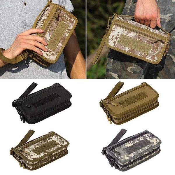 

outdoor travel camouflage handbag tactical short coin purse portable men's mobile phone bag