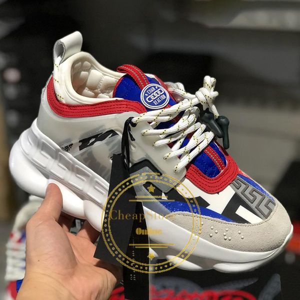 

new cushion shoes men 2019 sneakers chain reaction multi clash animalier cny indigo force throwback lightweight breathable sports sneakers, White;red