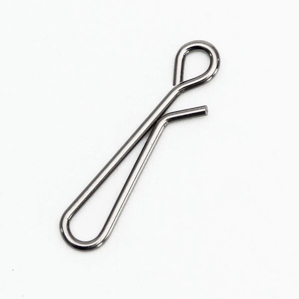 

100pcs 0-6# fast fishing swivel snap clips stainless steel hanging quick lock hook lure link clip rigging safety decoy connector