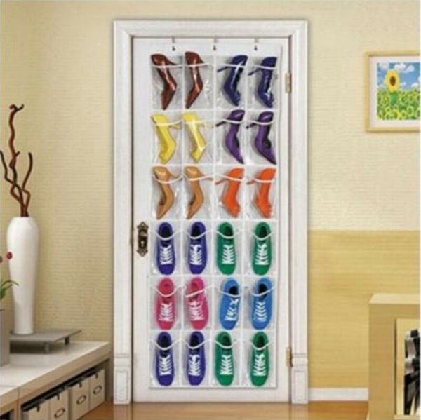 

shoe space door hanging organizer rack wall bag storage closet holder 24 pocket