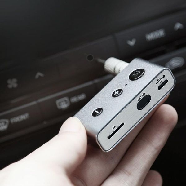 

bt710 car kit hands3.5mm bt aux audio receiver wireless adapter music receiver stereo support tf card