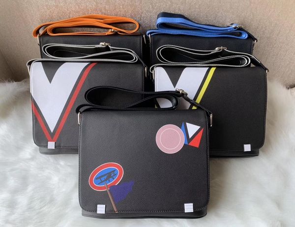 

2019 Brand дизайнер Мужчины из натуральной кожи Сумочка Черный портфель для ноутбука сумка Сумка 30см