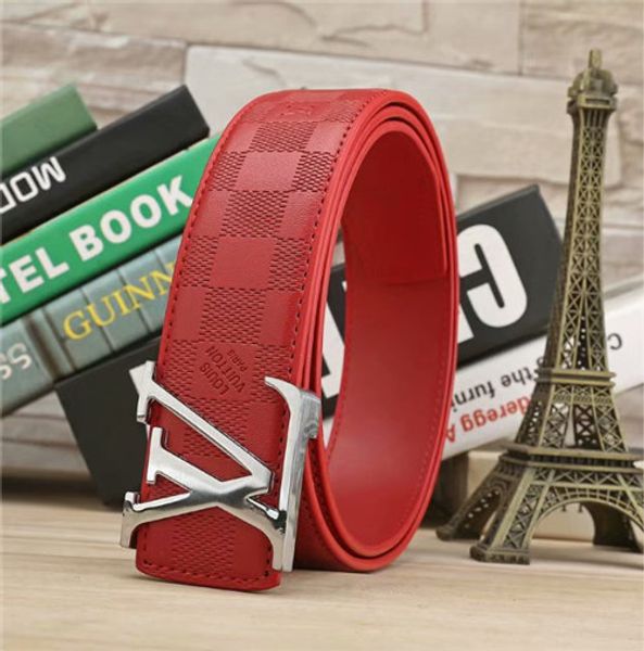 

big large buckle genuine leather belt with box designer belts men women new mens belts luxury belt ing, Black;brown