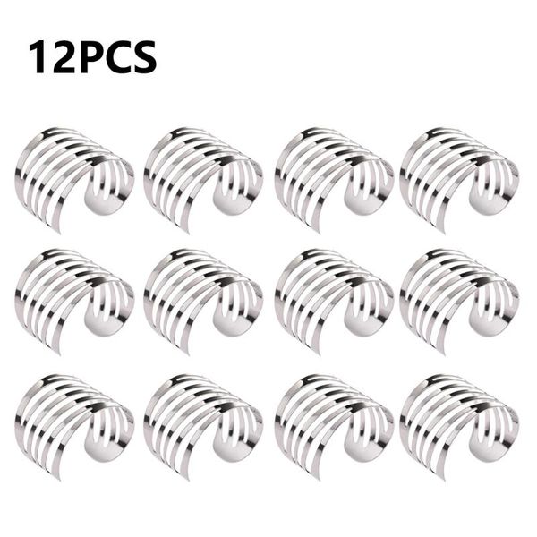 

12pc napkin ring serviette buckle holder wedding antique party table decors