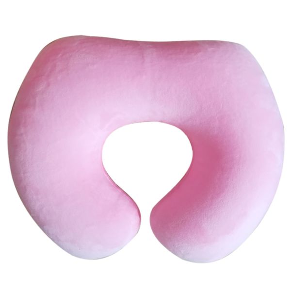 

inflatable kids travel neck pillow rest for children - airplanes, cars, road trips, sleeping, naps pink
