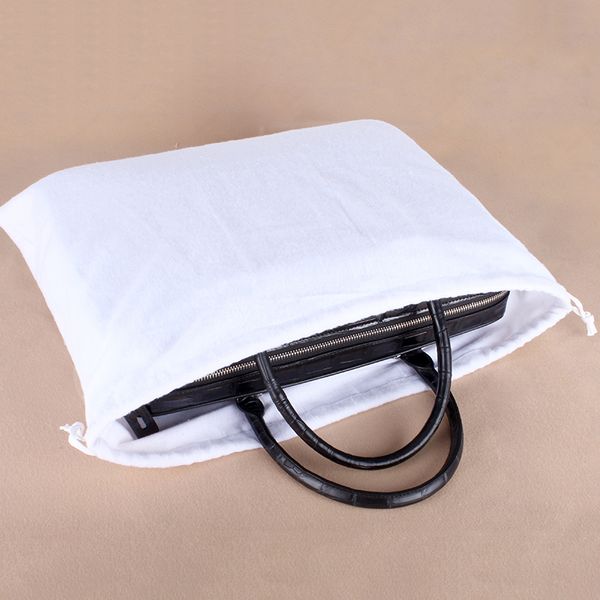 

новый 2pcs продукта / серии большого размер белого организатор мешок хлопок linen мешок для сбора пыли кошелек сумка защиты для хранения