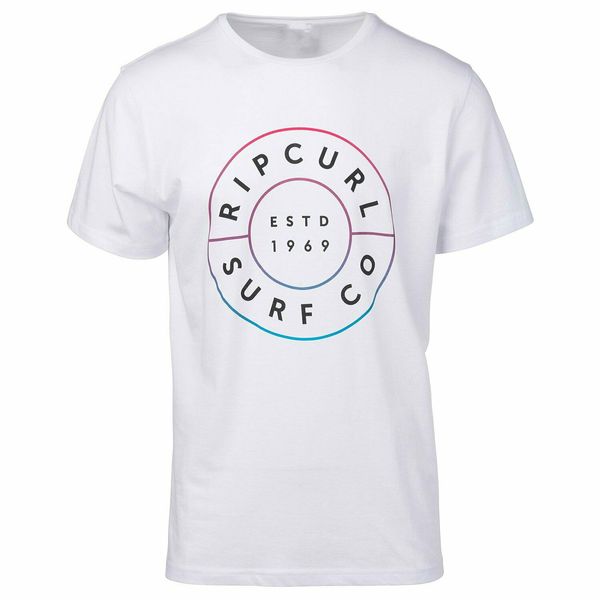 

rip tee curl neon donut mens t-shirt - optical size s-3xl, White;black