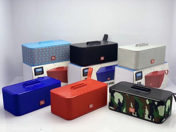 

Tg802 bluetooth wirele peaker portable with phone holder ubwoofer tereo 1200mah double peaker 30pc lot