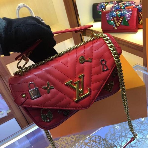 

w15 the latest french high-end brand women's wear one-shoulder bag classic charm exquisite fashion design party delivery m53931, Black;red