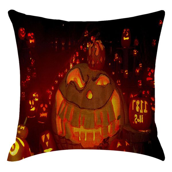 

halloween pumpkin pillow cover pillowcases decorative sofa cushion cover 45cm x 45cm throw pillow housse de coussin